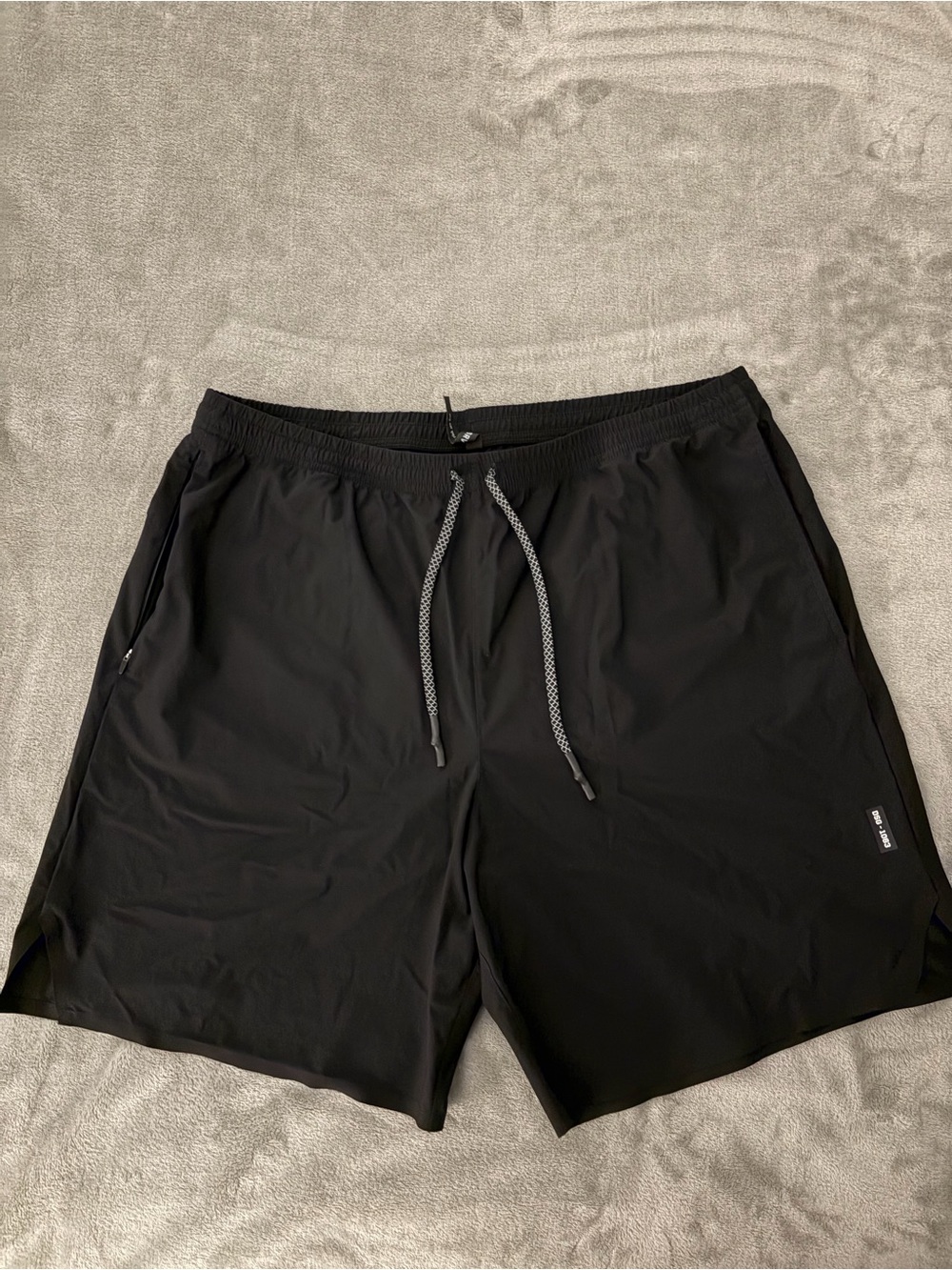 ASRV Black Athletic Drawstring Shorts